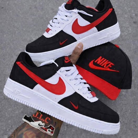 Special Black White Hand Painted AFShoes